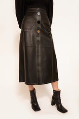 ROYAL LEATHER SKIRT