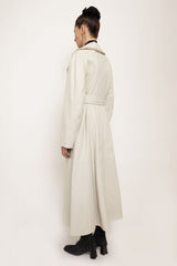 PECHE LEATHER TRENCH COAT