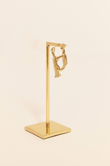 ALPHABET SINGLE EARRING