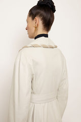 PECHE LEATHER TRENCH COAT