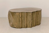 ROCHER MEDIUM TABLE IN POLISHED BRASS RESIN