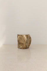 ROCHER SMALL TABLE IN POLISHED BRASS RESIN