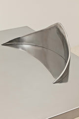 ARMAND OFFICE DESK IN POLISHED STAINLESS STEEL