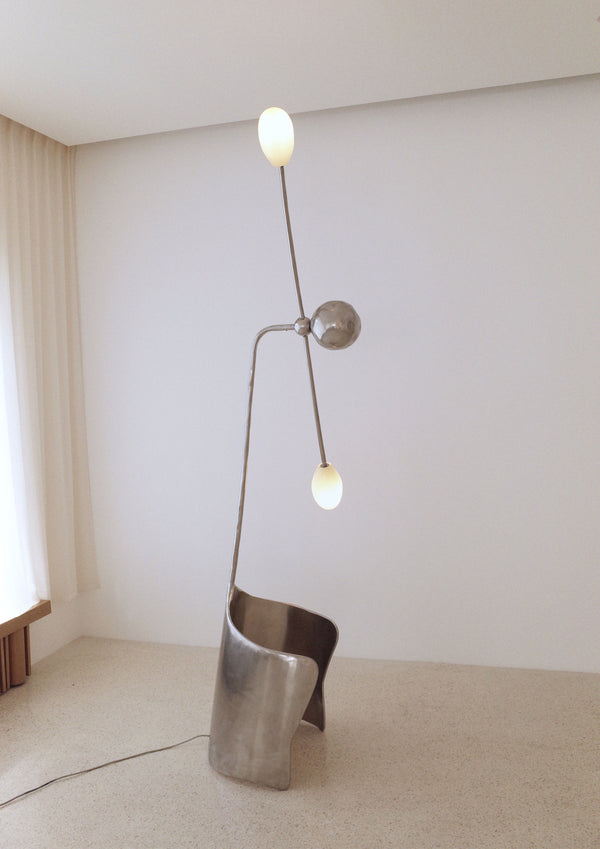 THE MOULIN FLOOR LAMP IN POLISHED INOX