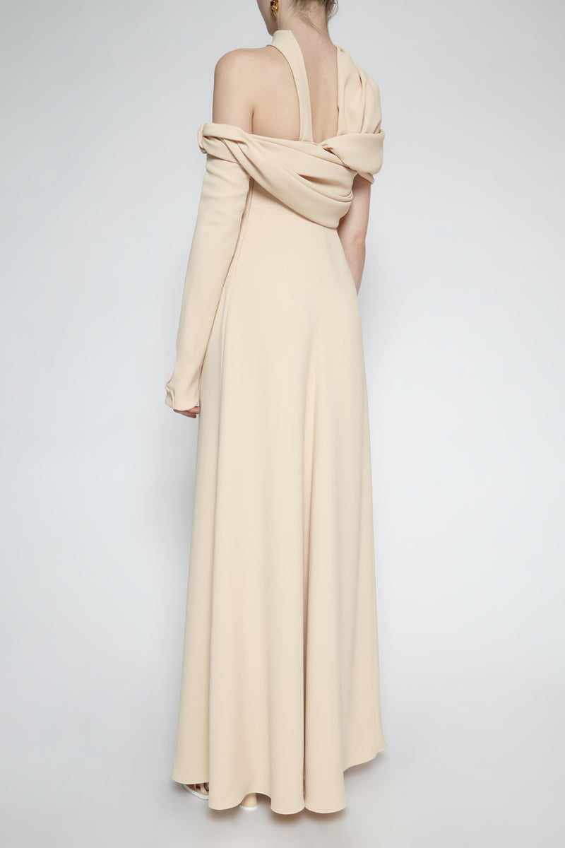 1981 DRAPED GOWN