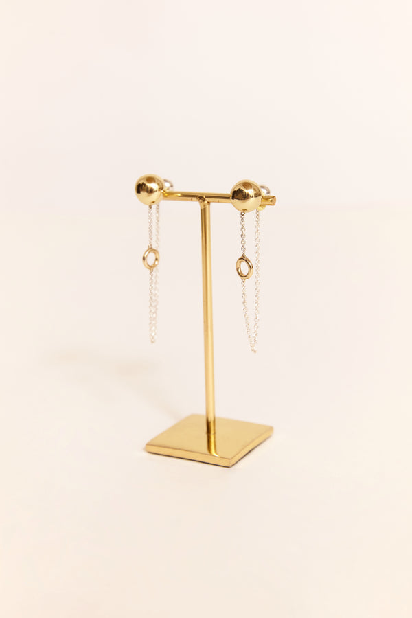 VOVO EARRINGS GOLD AND SILVER