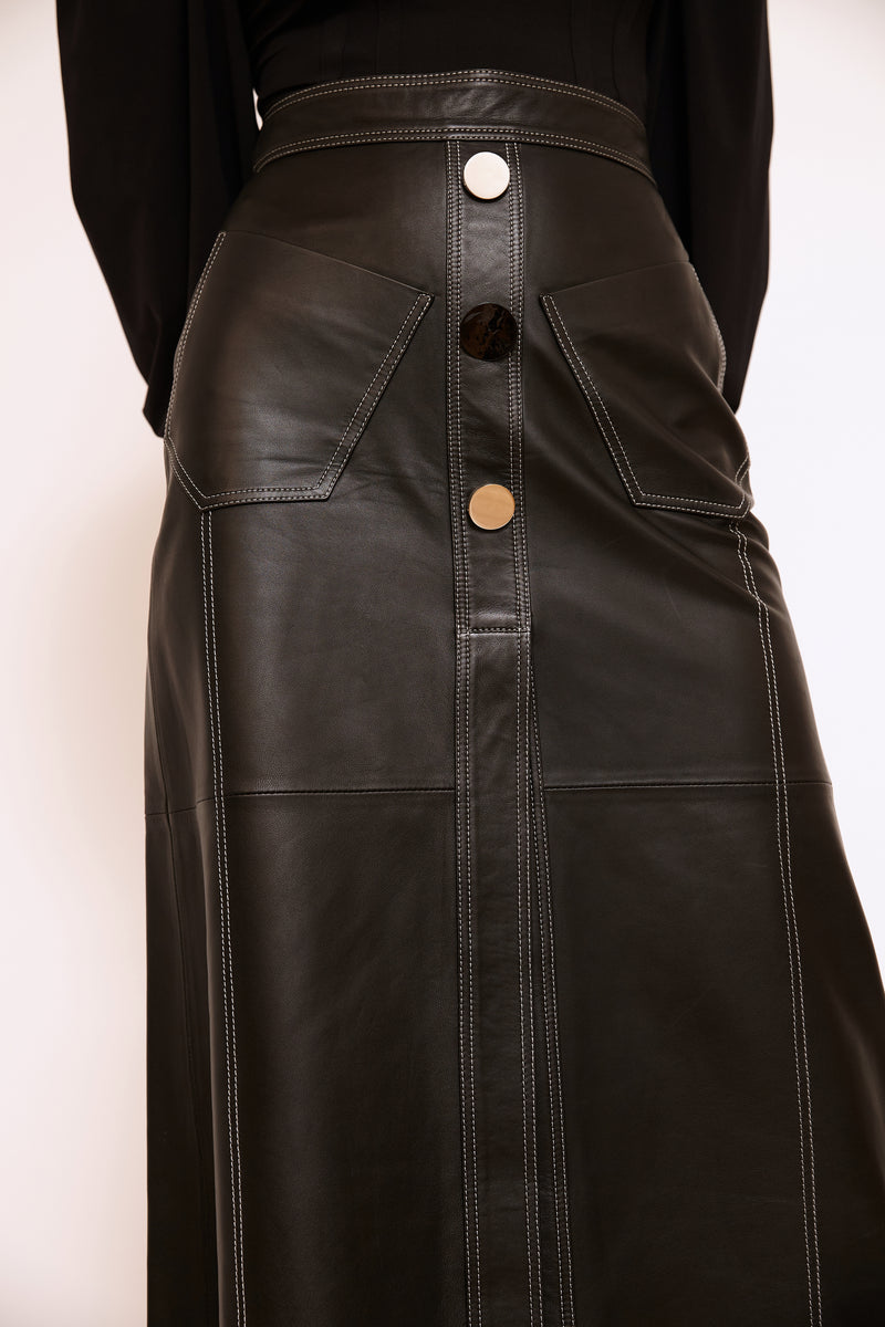 ROYAL LEATHER SKIRT