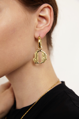 ALPHABET HOOP EARRINGS