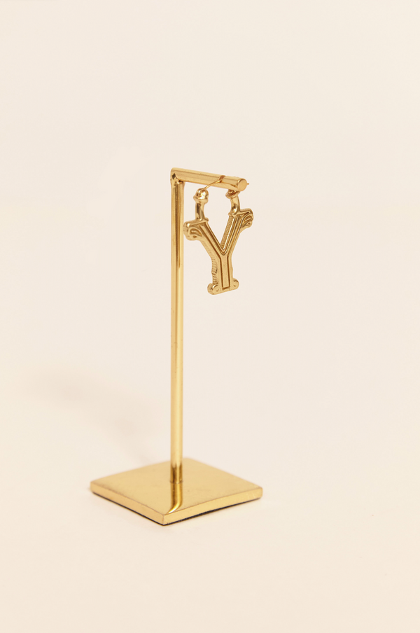 ALPHABET SINGLE EARRING