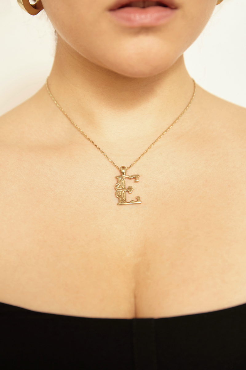 ALPHABET PENDANT NECKLACE