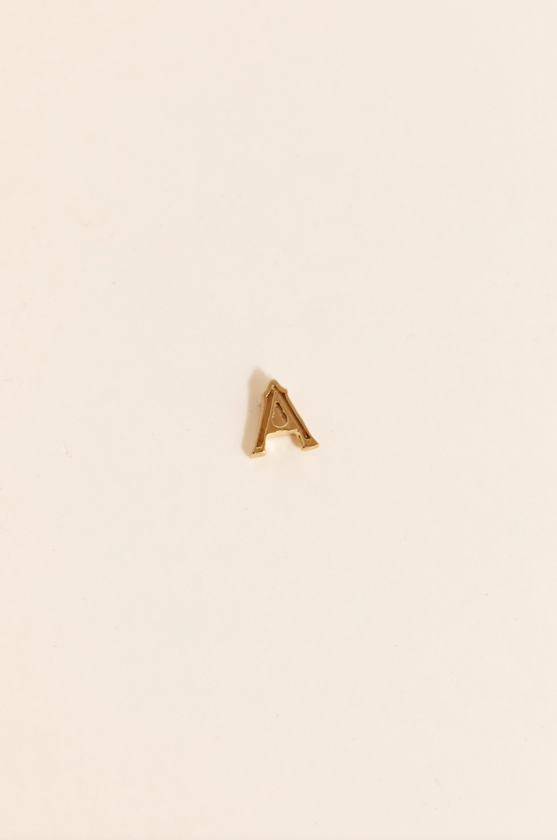 ALPHABET STUD EARRINGS